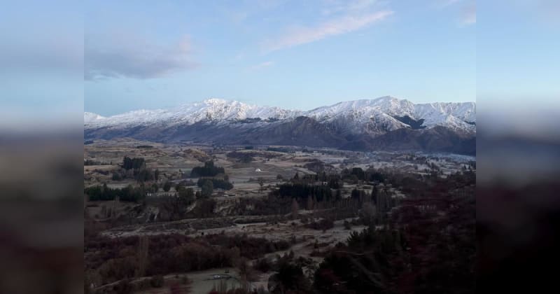 New Zealand para-alpine skier David Ee training on snowy mountain slopes in competition gear