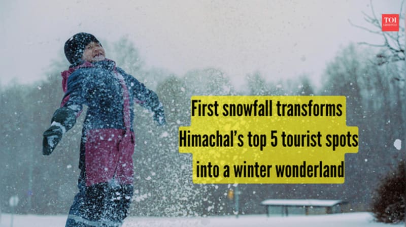 Himachal Pradesh Gets First Major Snowfall of Winter