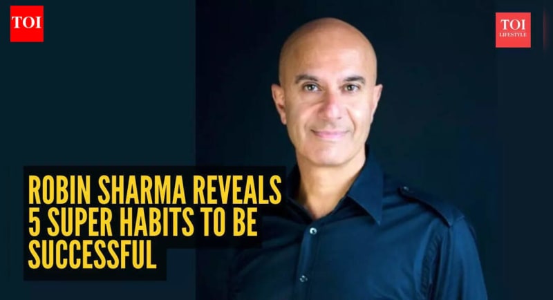 Robin Sharma smiling warmly, inspirational leadership expert and author sharing wisdom about successful daily habits