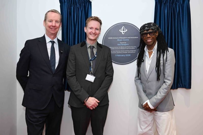 Music Legend Nile Rodgers Opens Dubai School Music Center