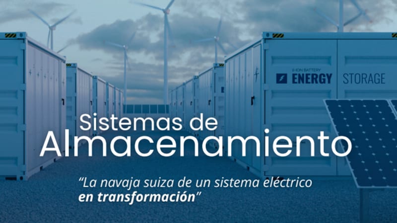 Large battery energy storage facility with solar panels in Chilean desert landscape
