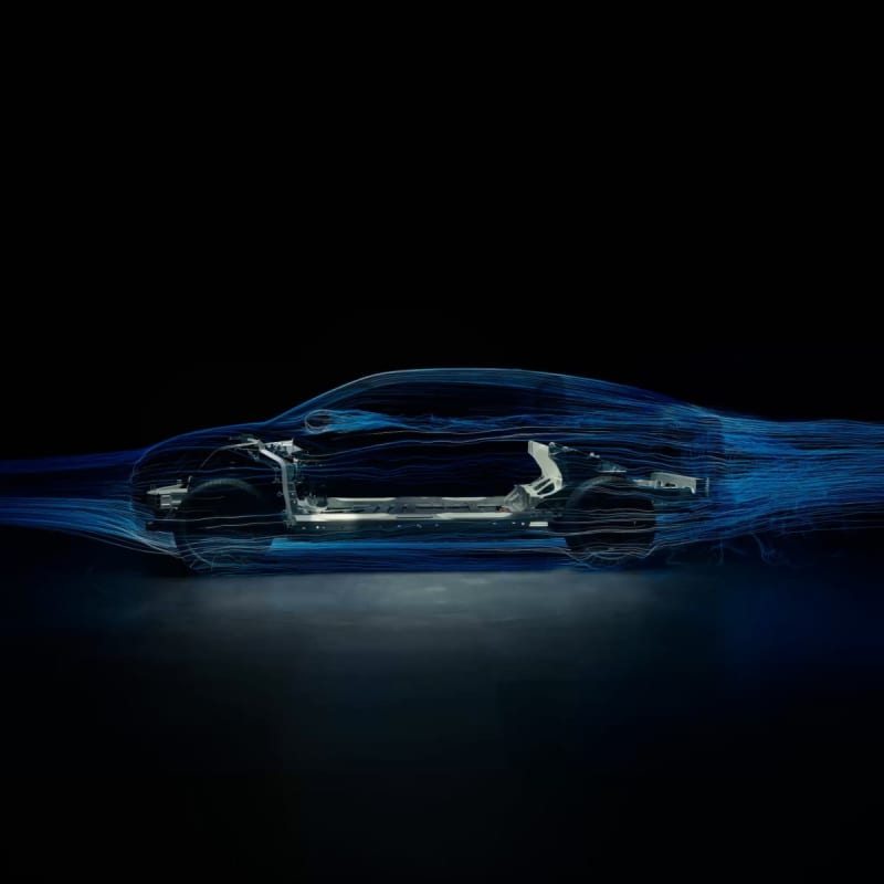 Ford's new electric truck prototype with aerodynamic design being tested in wind tunnel facility