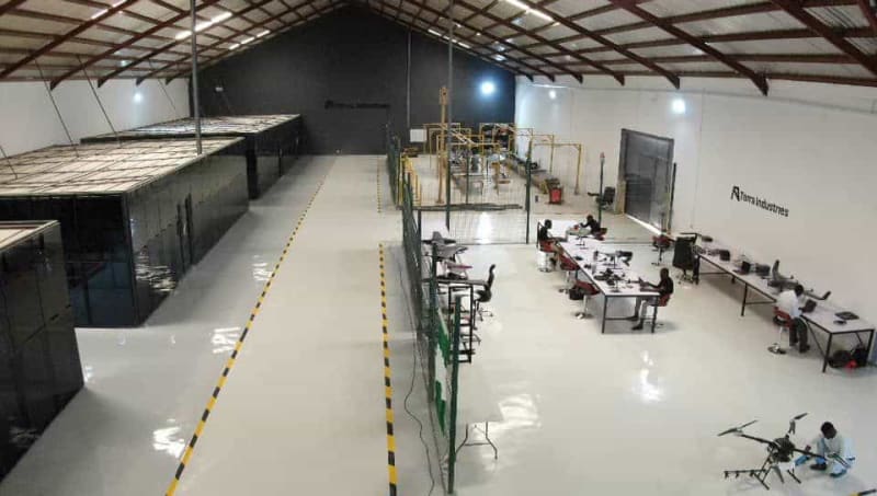 Nigerian and Terra Industries representatives signing joint venture agreement for local defense manufacturing