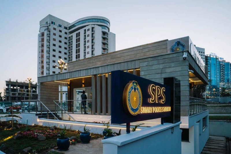 Modern unmanned smart police station facility in Ethiopia using artificial intelligence technology