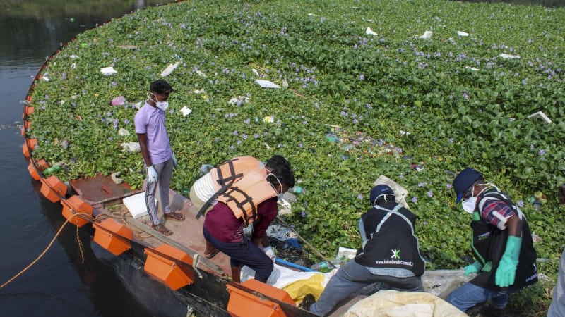 Chennai Stops Ocean Plastic With Trash Barriers and Locals