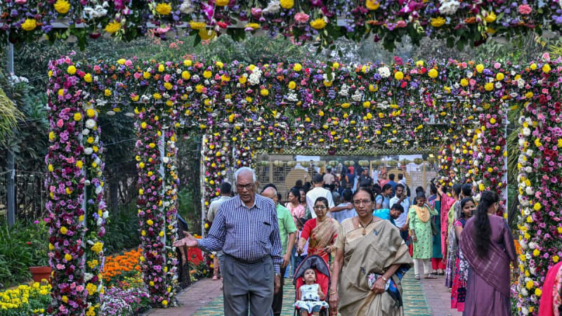 India Flower Show Features 100+ Rare Blooms in Visakhapatnam