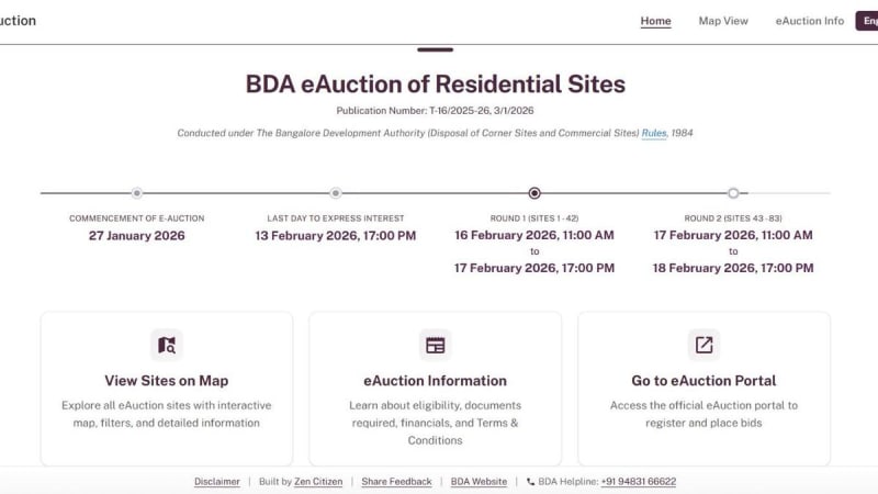 Bengaluru Makes Property Auctions Easier With Citizen Help