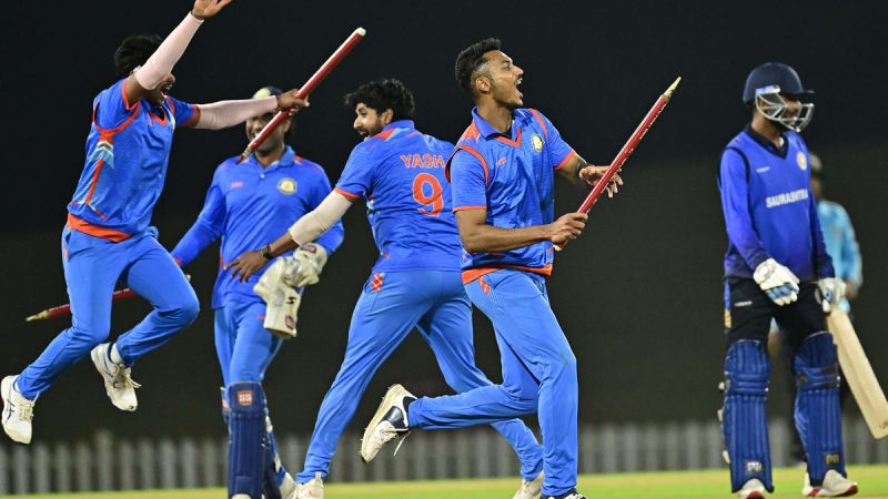 Vidarbha Wins First National Cricket Trophy After 38-Run Win