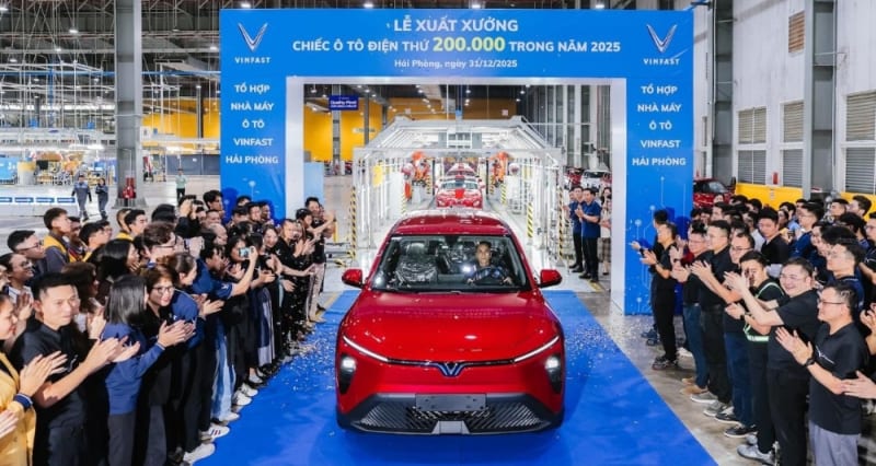 Vietnamese EV Maker VinFast Rolls Out 200,000th Vehicle