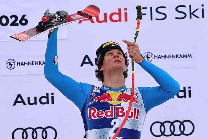 Italian Skier Wins for Late Teammate, Eyes Olympic Gold