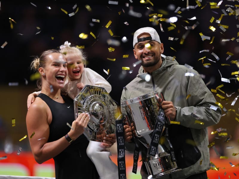 Tennis Showdown: Nick Kyrgios Triumphs in Unique Exhibition Match Against Aryna Sabalenka