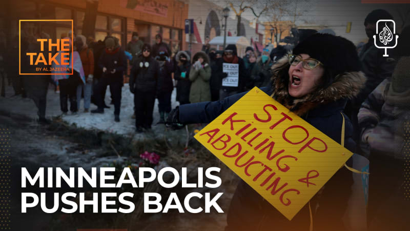 ** Community members gathering in Minneapolis neighborhood to organize mutual aid and rapid response networks