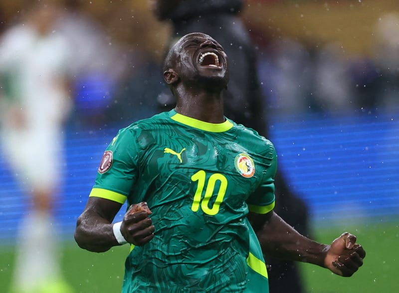 Senegal's Sadio Mane celebrates with teammates after winning the 2025 Africa Cup of Nations championship