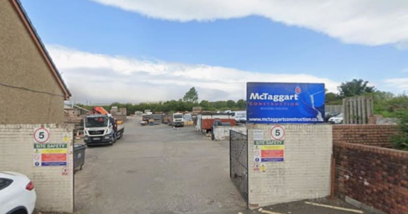 McTaggart Construction headquarters building in Dalry, Ayrshire, Scotland, home to 80-year-old family business