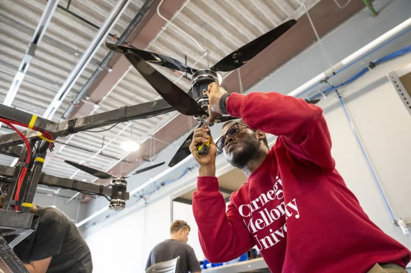 CMU's New Robotics Center Tests Lifesaving Rescue Drones