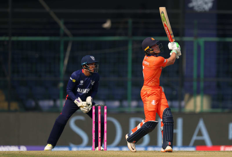 Dutch Cricket Star Bas de Leede Shines in Historic Win