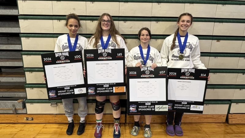Four Louisiana Wrestlers Win Baton Rouge Championship