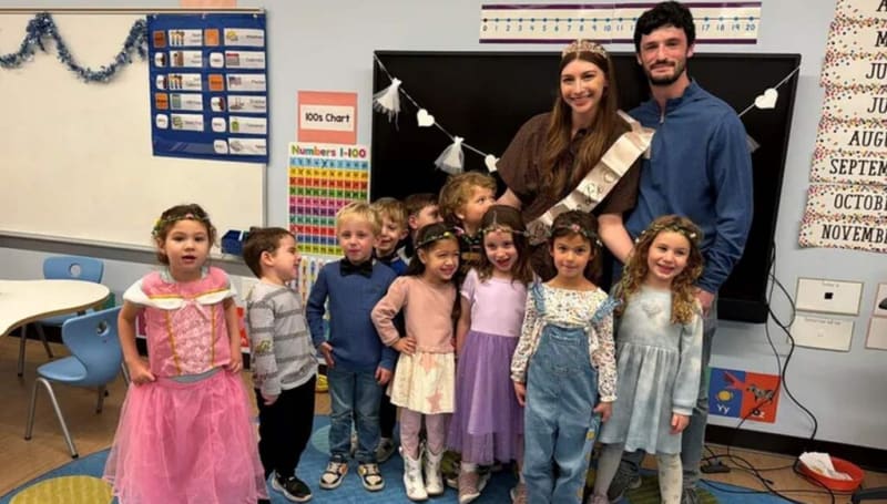 Teacher Throws Bride's Shower in Preschool Where They Met - Image 2