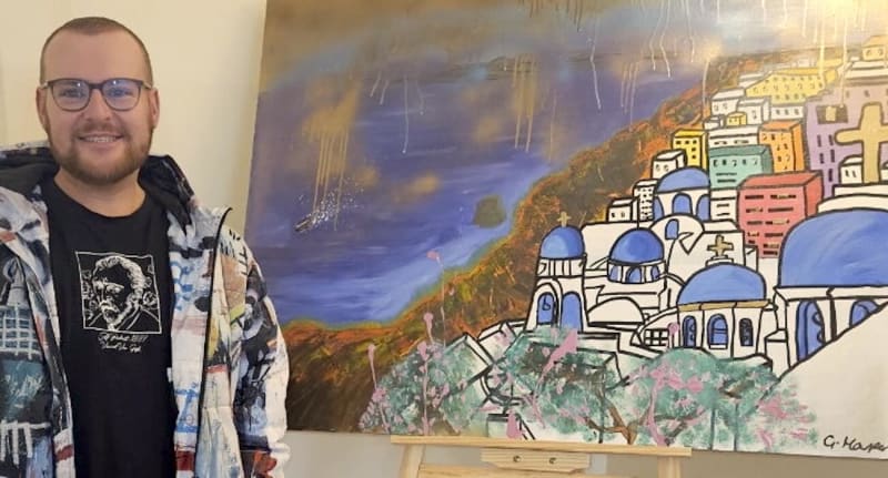 Artist Turns Cremation Ashes Into Memorial Paintings