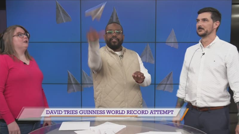 Texas Man Aims for Paper Airplane World Record Feb. 7