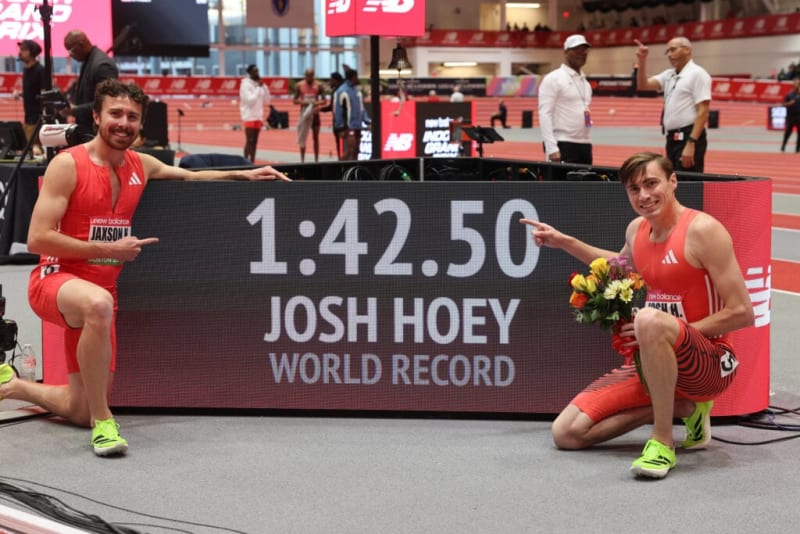 Josh Hoey Smashes 28-Year-Old Indoor 800m World Record