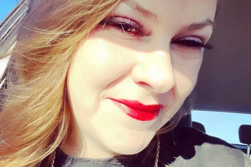 Woman speaking about human trafficking awareness at community education event in Mississippi