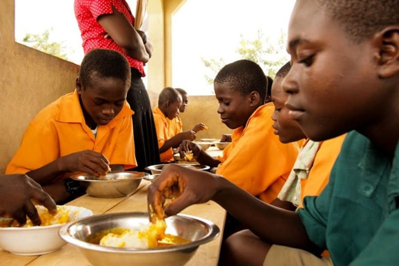 Ghana Pays School Feeding Caterers for 74-Day Term