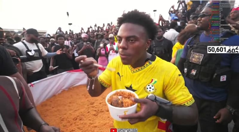 Streamer iShowSpeed Picks Nigeria in Jollof Rice Debate