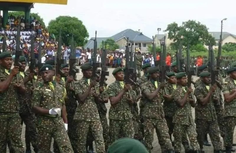 Ghana security service officers in uniform representing prison, fire, and immigration services personnel