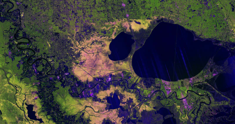 NASA Satellite Sees Through Clouds to Map Louisiana Wetlands - Image 2