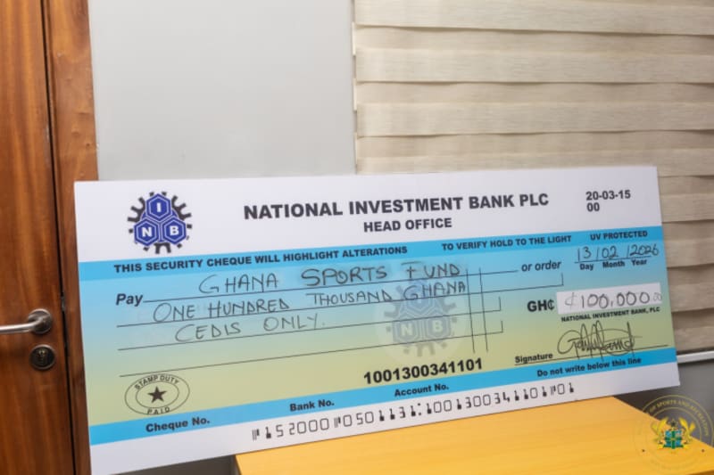 Ghana Bank Makes First Sports Fund Donation: $6,000