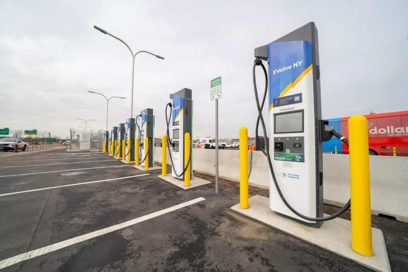 LaGuardia Opens Nation's Largest Airport EV Charging Hub
