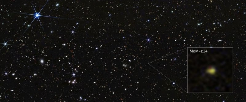 James Webb Finds Galaxy from 280M Years After Big Bang