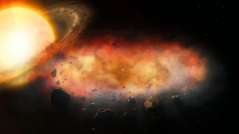 Star Goes Dark for 9 Months, Reveals Planet Collision