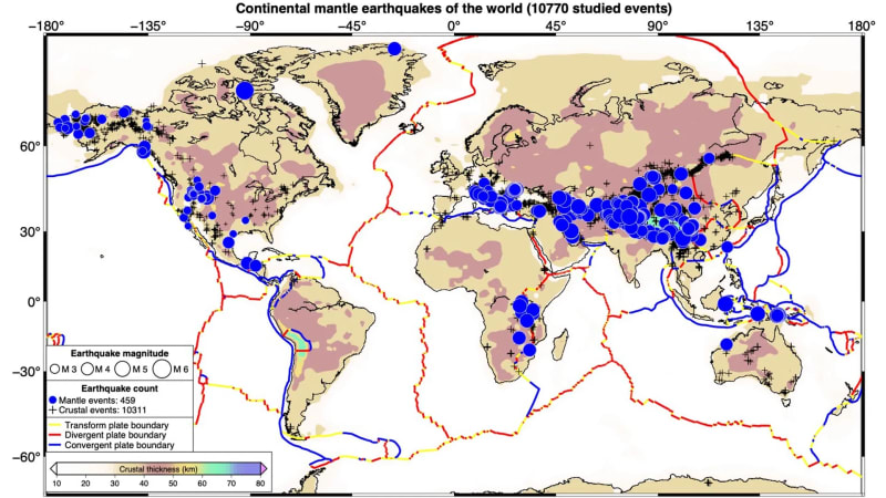 Scientists Map Hidden Earthquakes Deep in Earth's Mantle