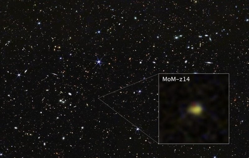 Webb Telescope Spots Galaxy 280M Years After Big Bang