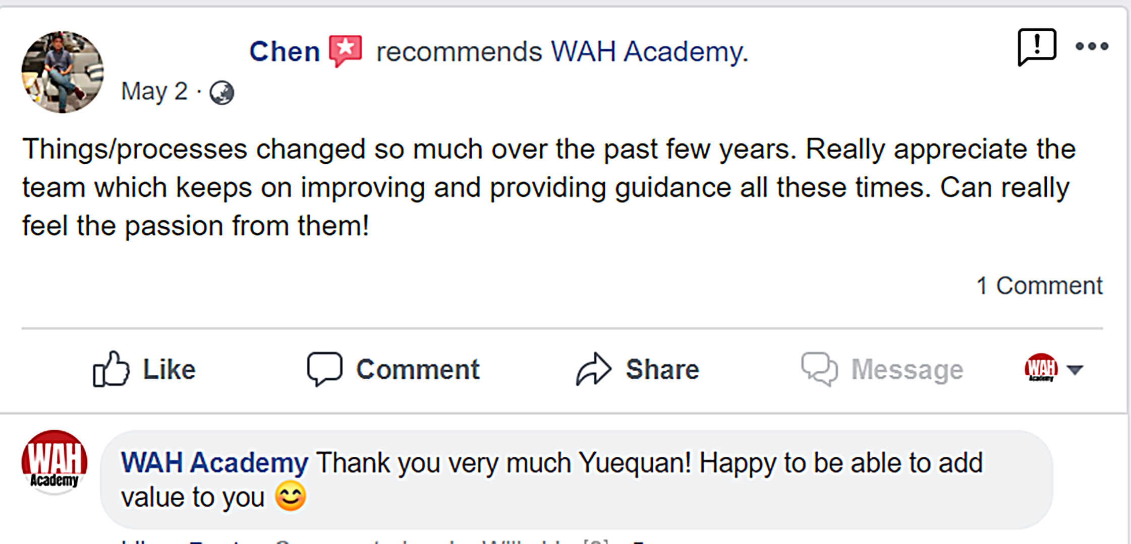 Student Testimonial 117