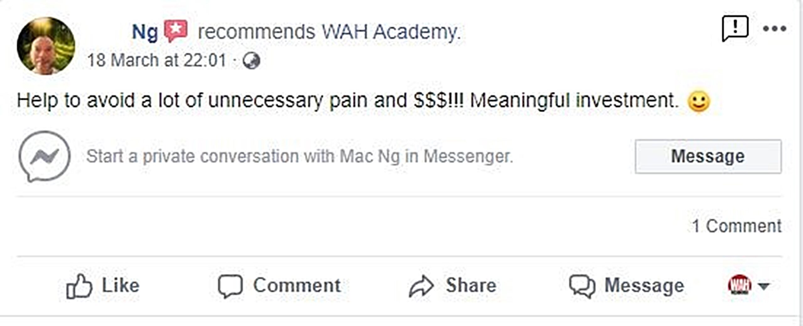 Student Testimonial 86