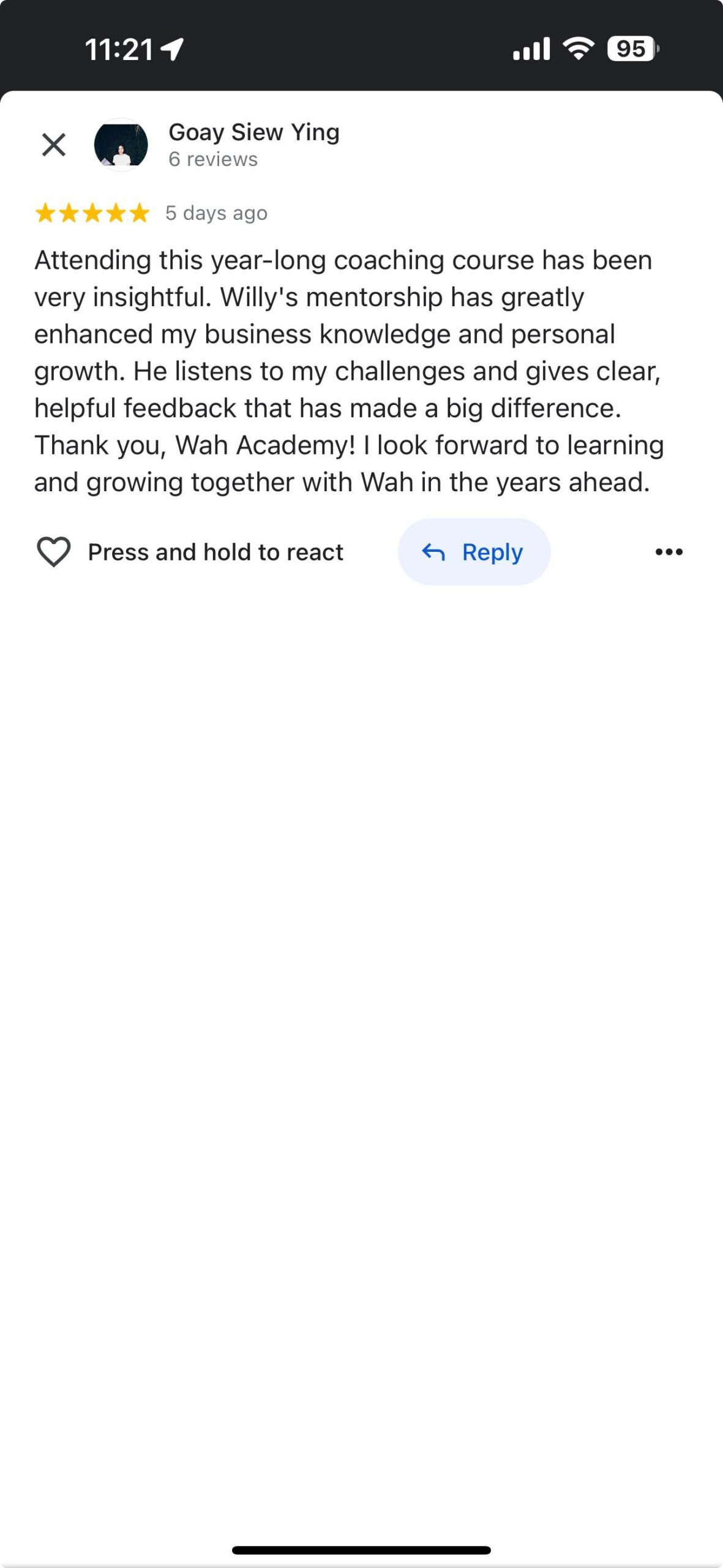 Student Testimonial 11