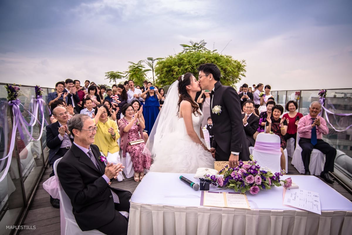 The ROM Ceremony held at 1-Altitude Gallery with a spectacular 360-degree view of Singapore