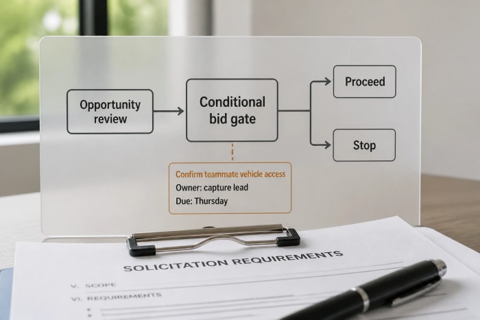 A Practical Bid or No-Bid Review Built Around Evidence — wide