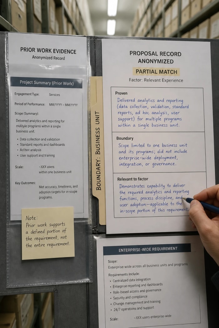 How to Evaluate Past Performance Fit Without Overstating the Match — portrait