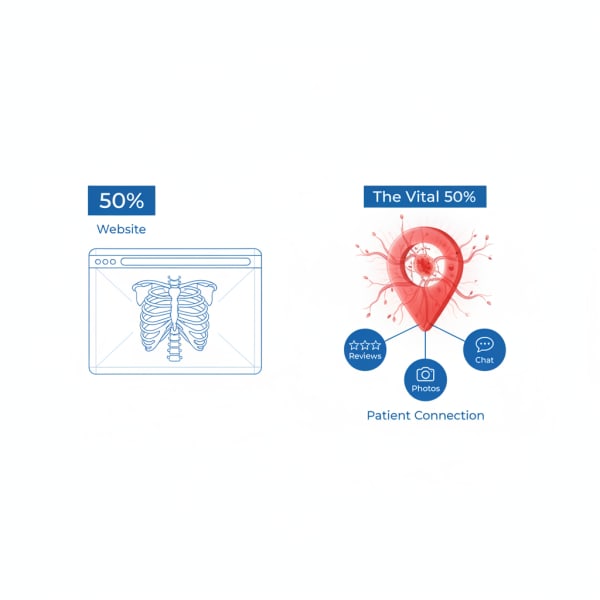 The Map Pack Anatomy: Why Your Website is Only 50% of the Battle
