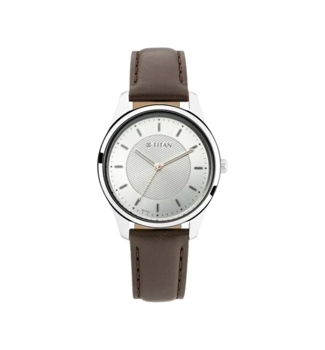 Titan Workwear Silver Dial For Women