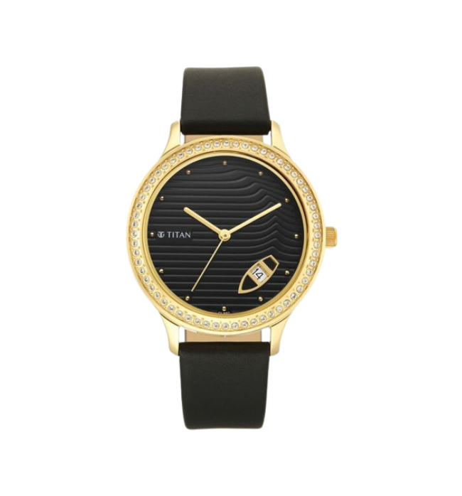 Titan Wander Black Dial Women Watch