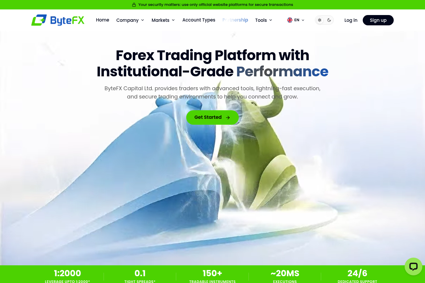 Screenshot of ByteFX