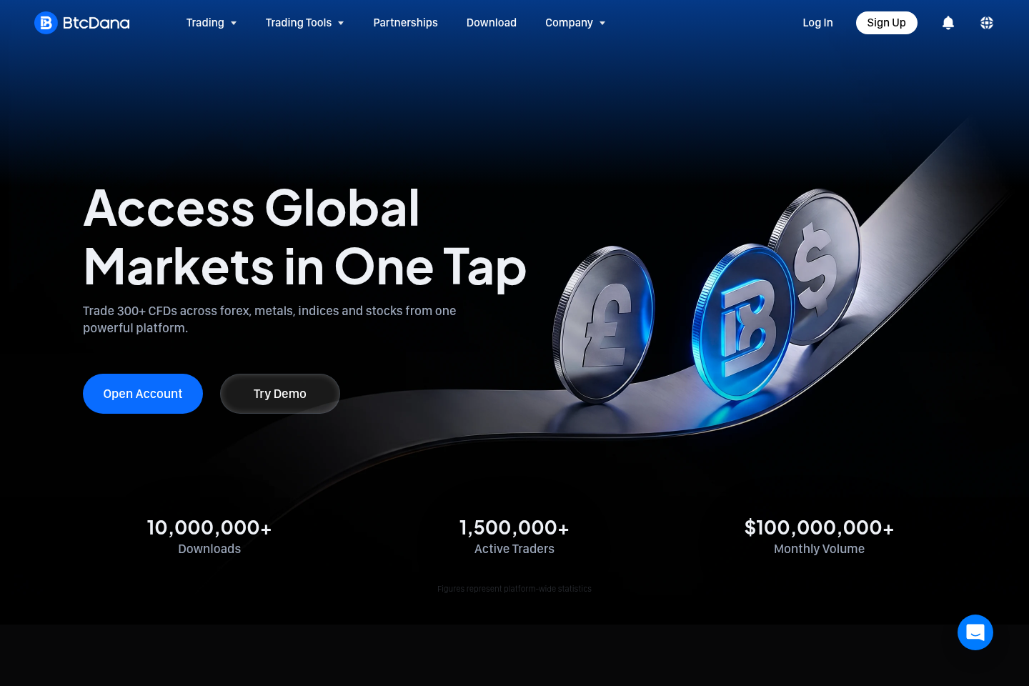 Screenshot of BtcDana