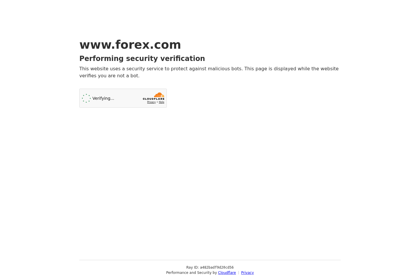 Screenshot of FOREX.com