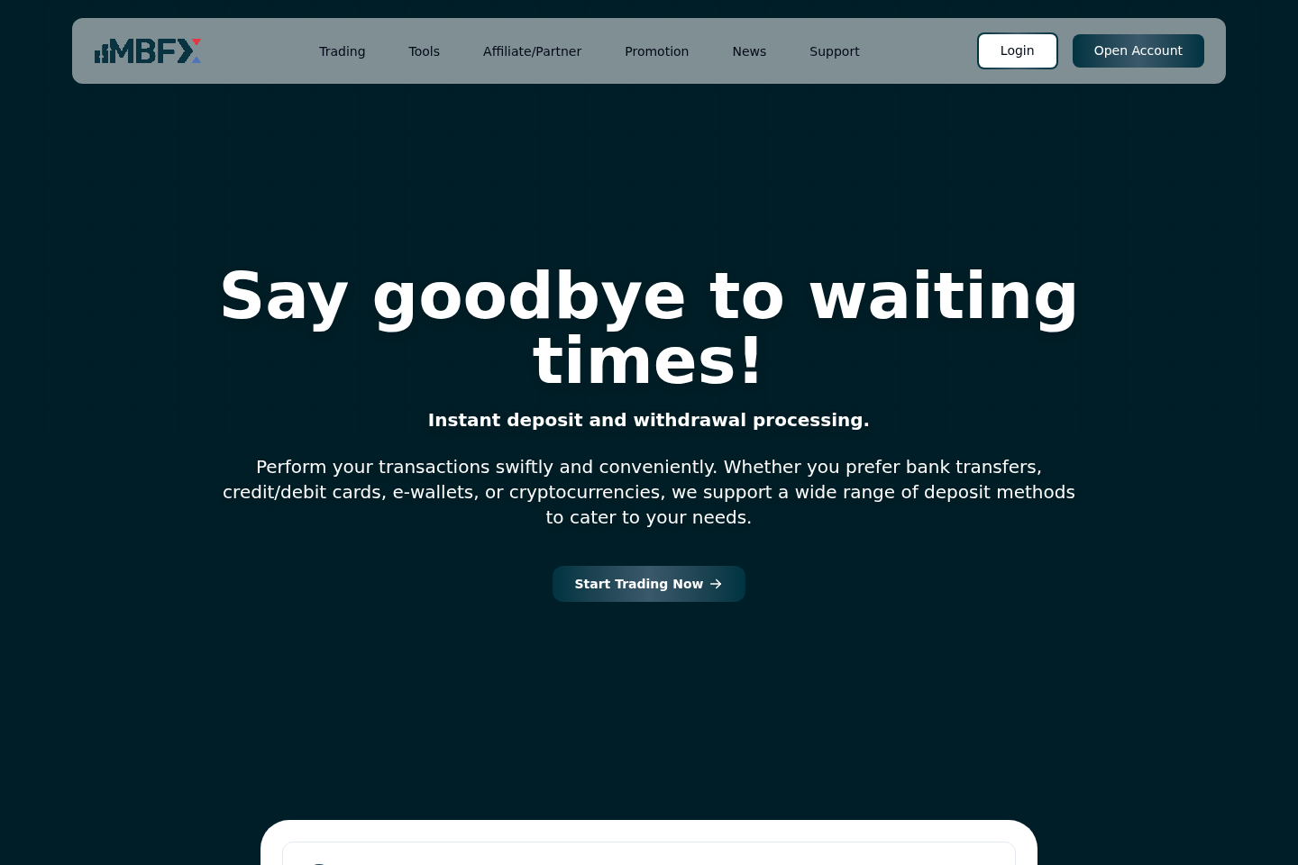 Screenshot of MBFX