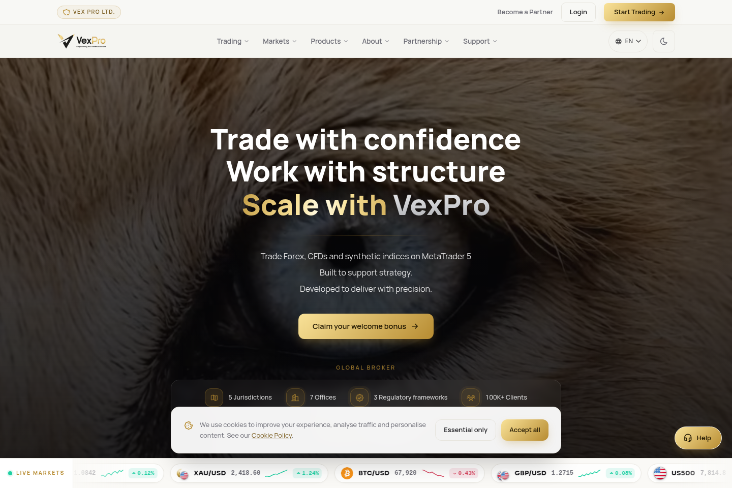 Screenshot of VexPro